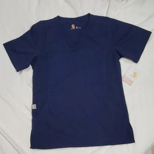 Carhartt Workwear Woman's Navy Scrub Top